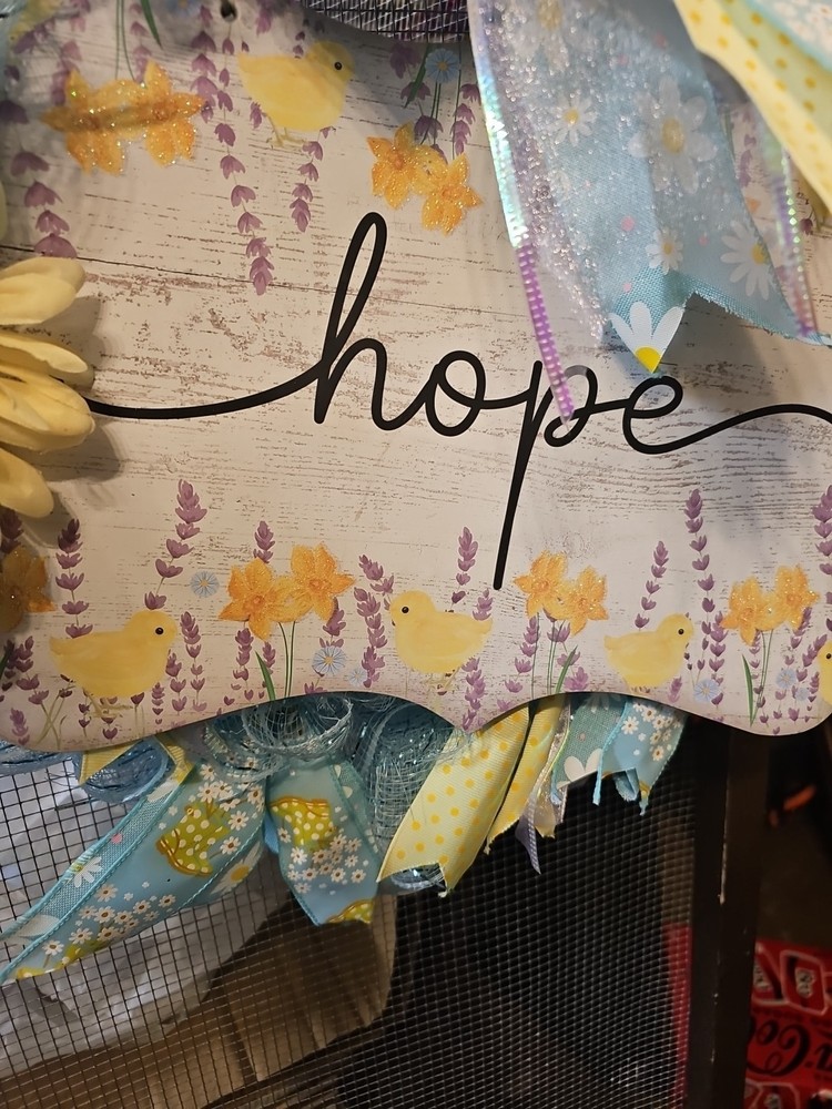 Happy Easter Handmade Wreath