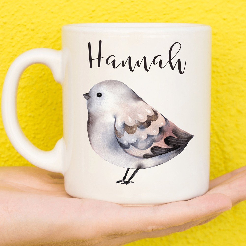 Bird Mug Winter Bird Mug For Bird Lovers Personalised Bird Mug Mothers Day Gifts