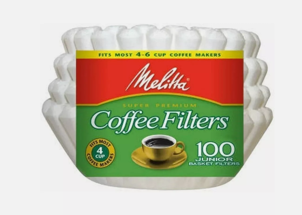 Melitta 4-6 Cup Jr. Basket Paper Coffee Filters White 200 Count FREE SHIPPINGG!!