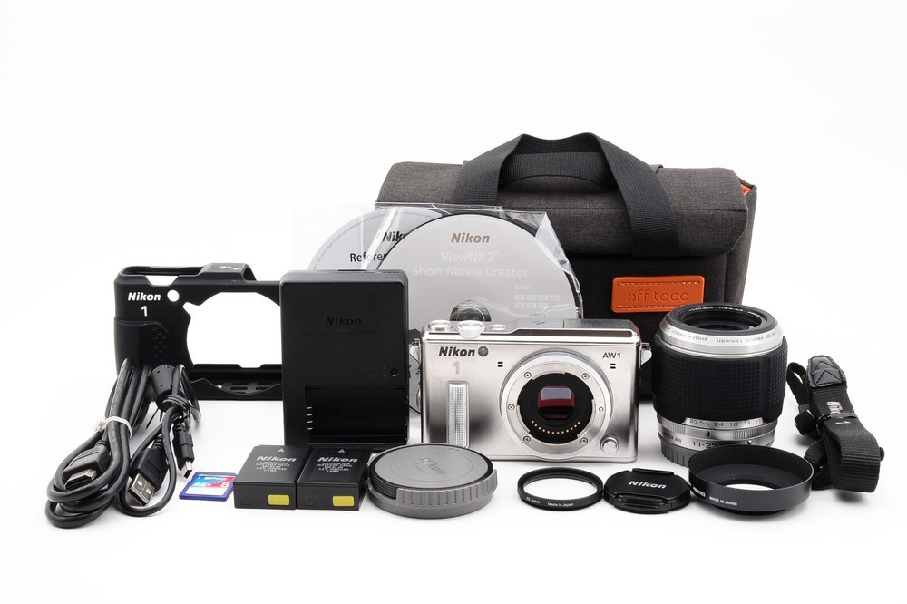 Nikon 1 AW1 14.2MP Digital Camera Silver w/11-27.5mm lens [Exc+++] Japan #A589