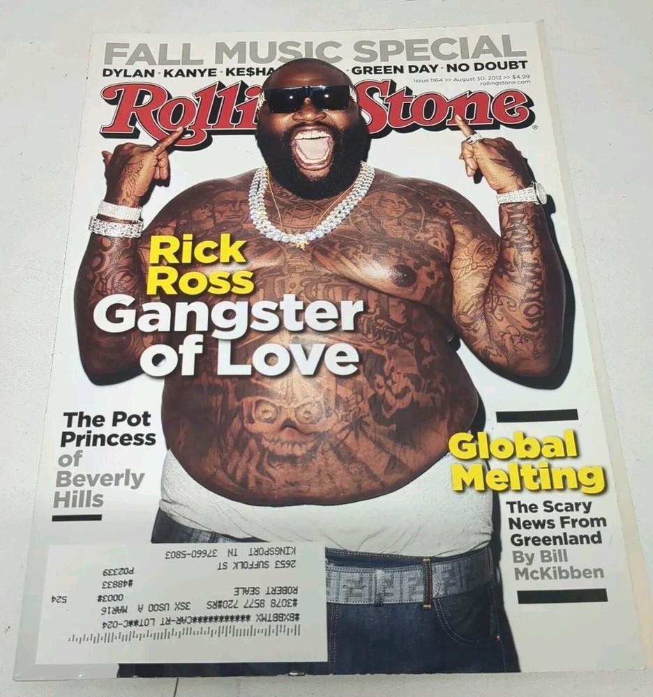 Rick Ross Rolling Stone Magazine August 30, 2012 #1164 Gangster of Love