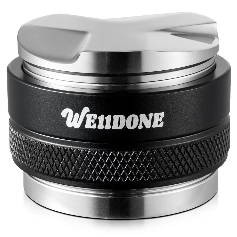 51mm Dual-Head Espresso Tamper Distributor with Adjustable Depth for Portafilters