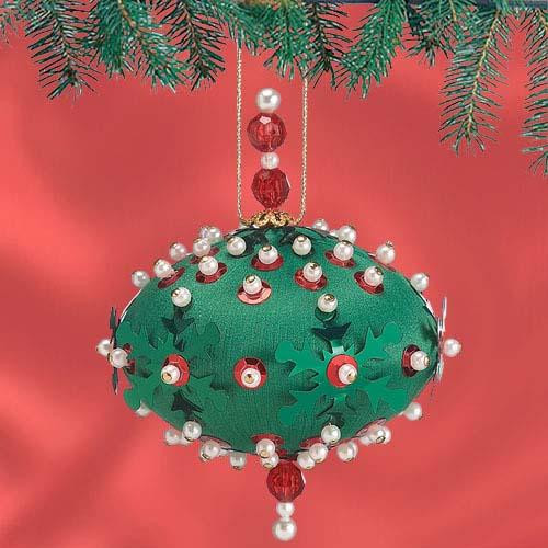 Sunrise SNOWFLAKE CAROUSEL 12 Beaded Sequin Ornaments Kit NEW