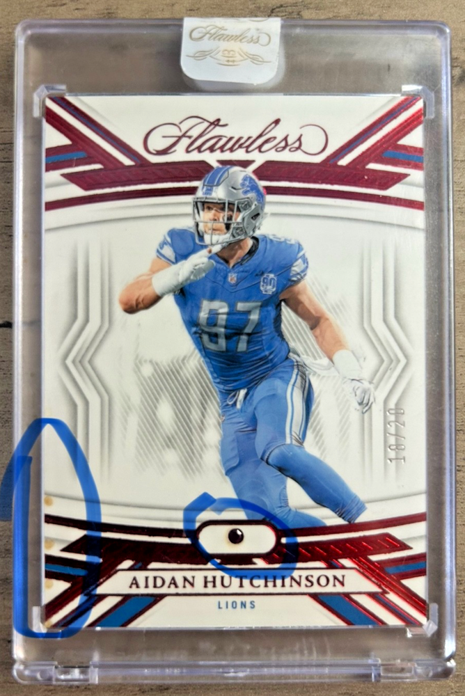 2023 Panini Flawless Detroit Lions Aidan Hutchinson Ruby Gem /20