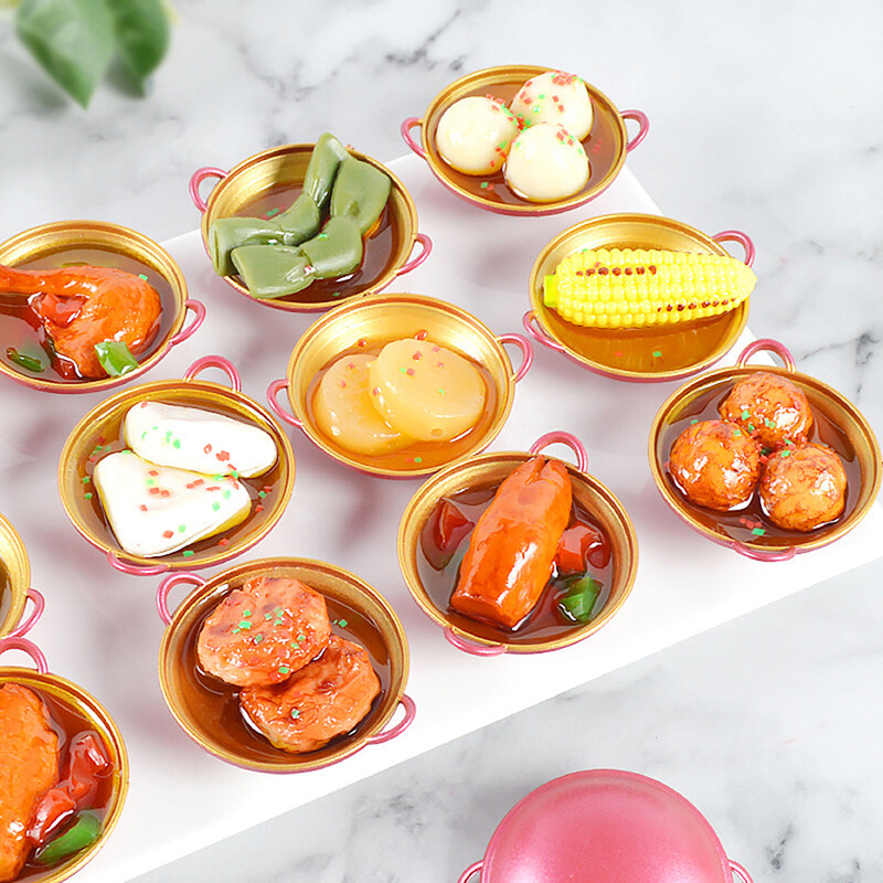 Miniature Dollhouse 1/12 Chinese Cuisine Pretend Food for Doll House Kitchen BL