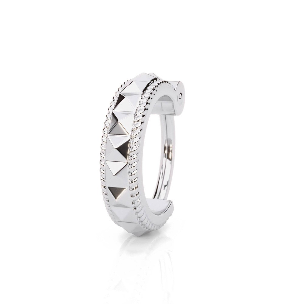 925 Sterling Silver Pyramid Nose Ring Hoop Clicker Geometric Nose Ring Jewelry