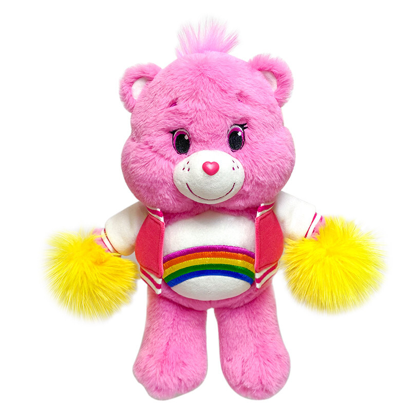 Rainbow pink college bear from Care Bear series - classic kid's gift
