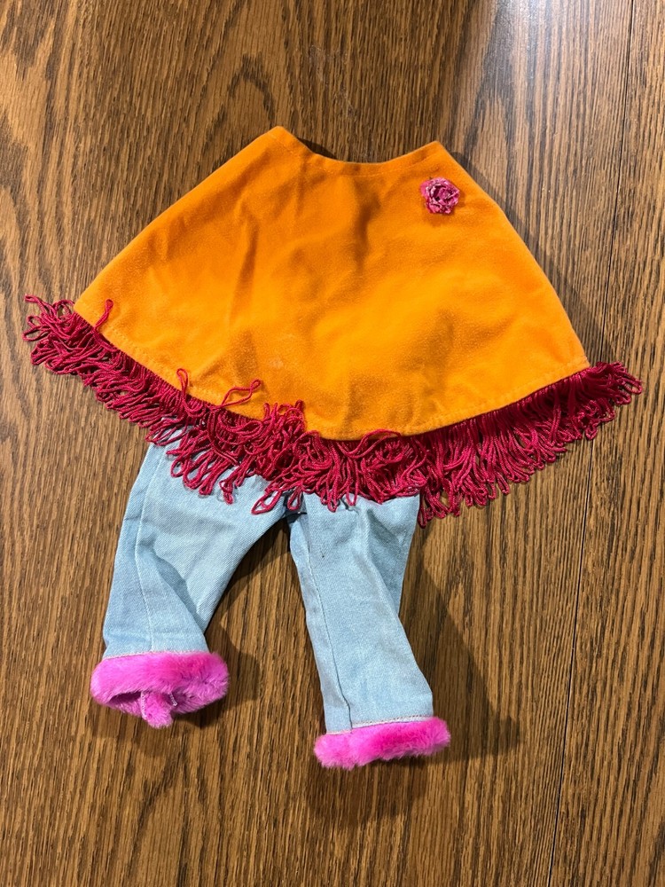 American Girl Doll denim poncho and jeans outfit