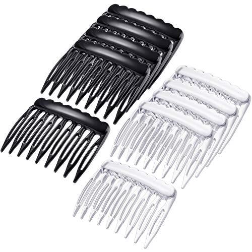 24-Piece Plastic French Teeth Hair Side Combs for Women, Small Hair Combs for Styling and Holding
