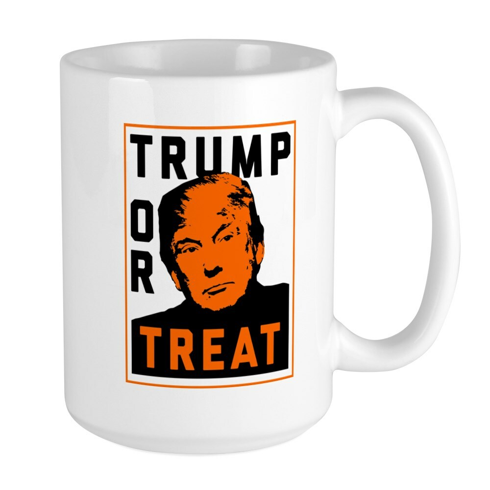 CafePress Trump Or Treat Coffee Mug, Large 15 oz. White Coffee Cup (82869660)