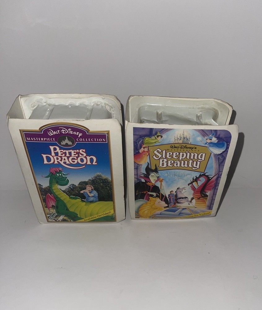 McDonalds 1996 Walt Disney Masterpiece Collection Happy Meal VHS Toys Lot Of 2