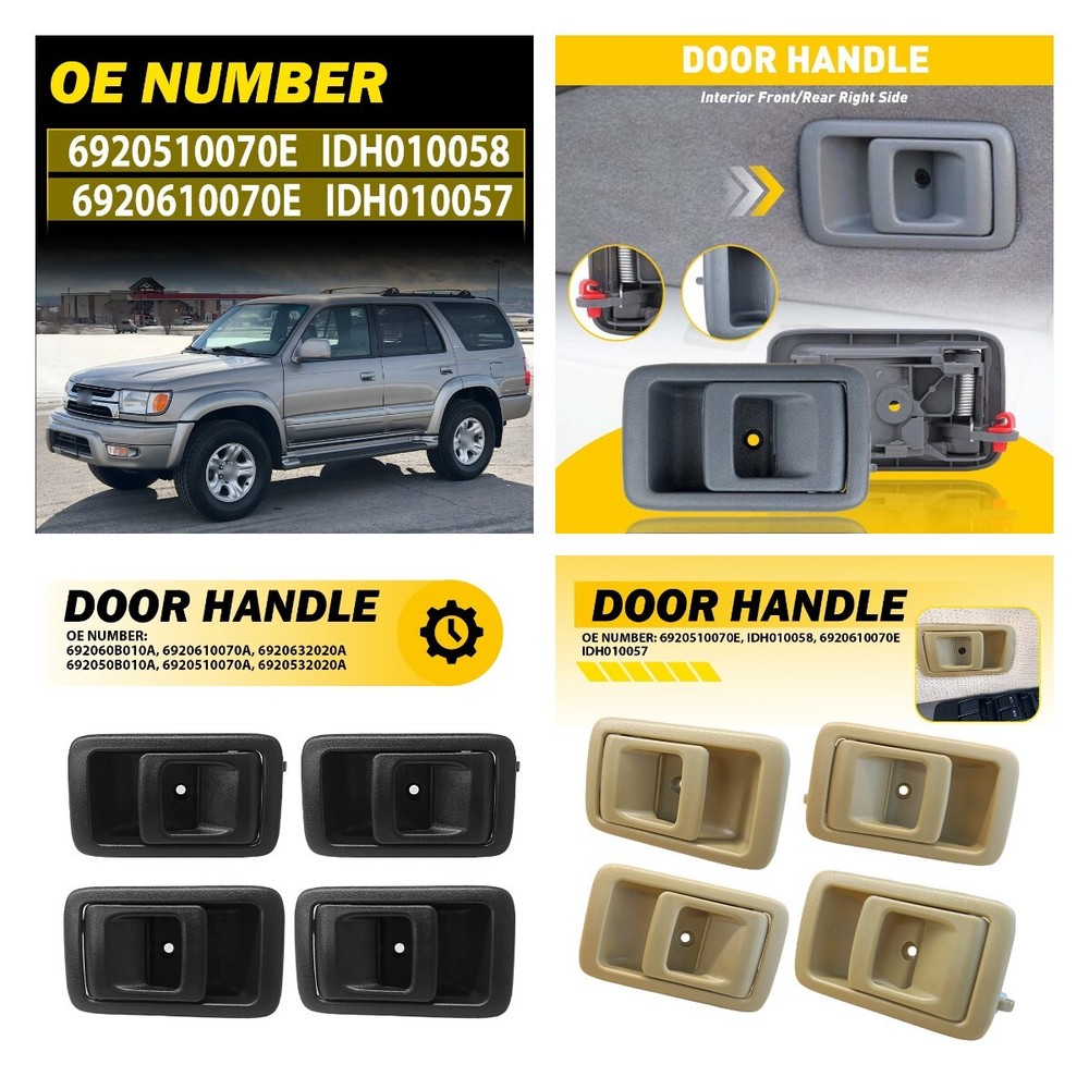 Interior Door Handles for 1996-04 Toyota 4RUNNER and Tacoma Left Right