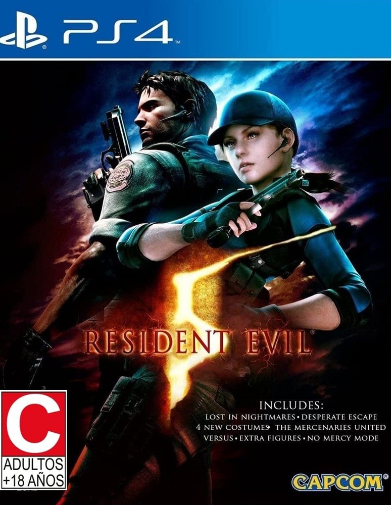 Resident Evil 5 HD for PlayStation 4 PlayStation 4 Standard (Sony Playstation 4)