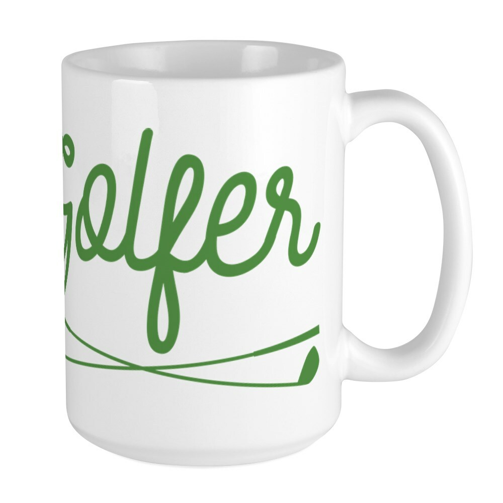 CafePress Golfer Coffee Mug, Large 15 oz. White Coffee Cup (38049466)