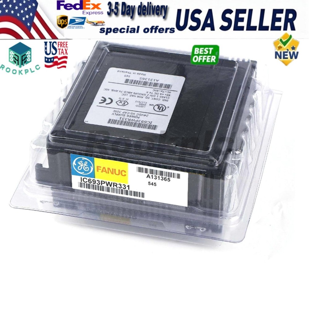 One New Fanuc IC693PWR331 Ethernet Controller Module Fast Shipping US Free TAX