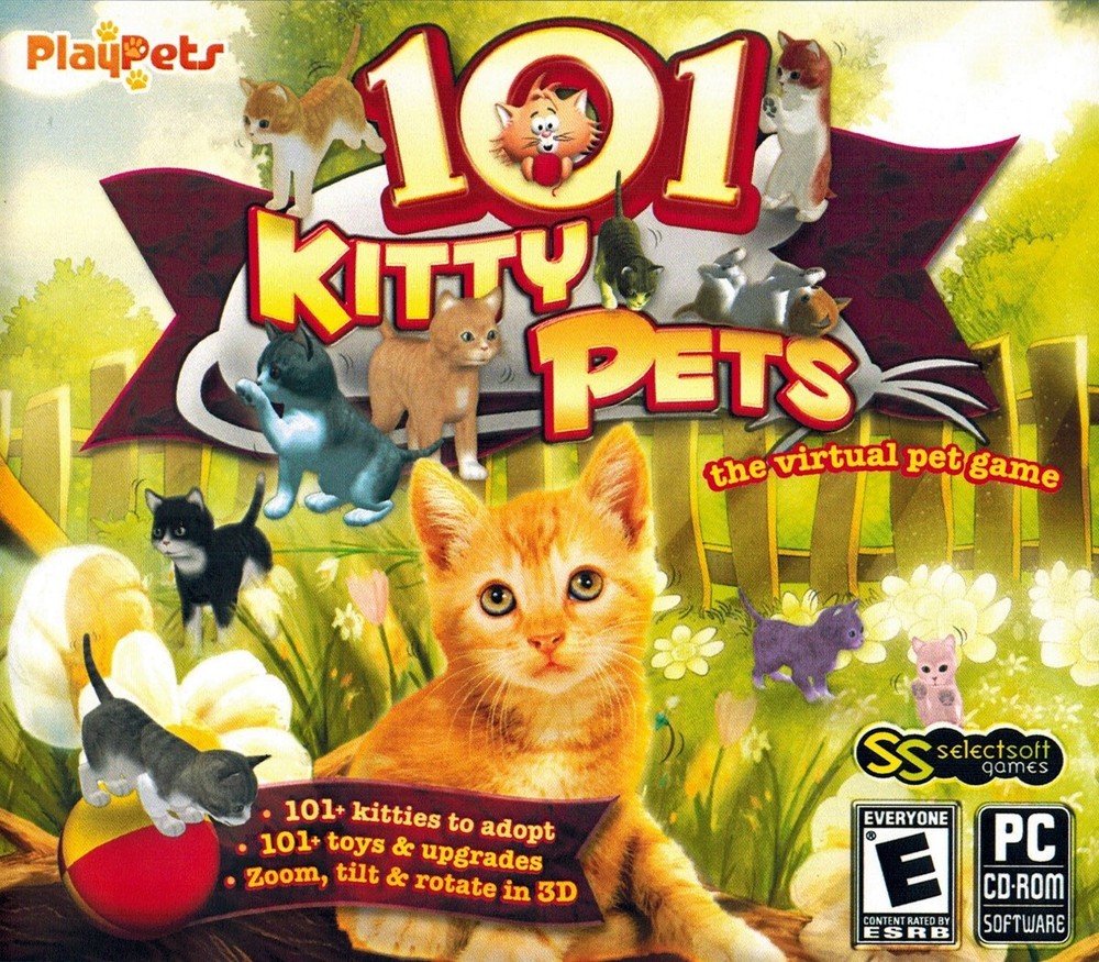 101 Kitty Pets PlayPets Virtual Sim Petz Games PC Windows Sealed New