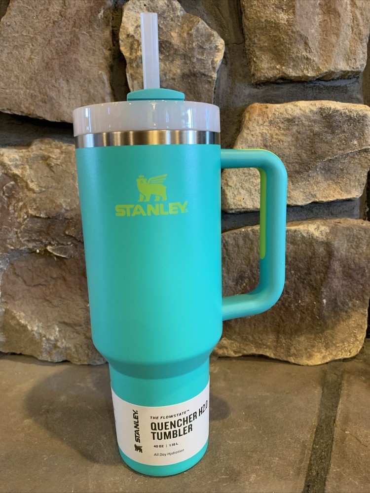 New Stanley Quencher Exclusive Color Heat Wave Tropical Teal 40oz Tumbler