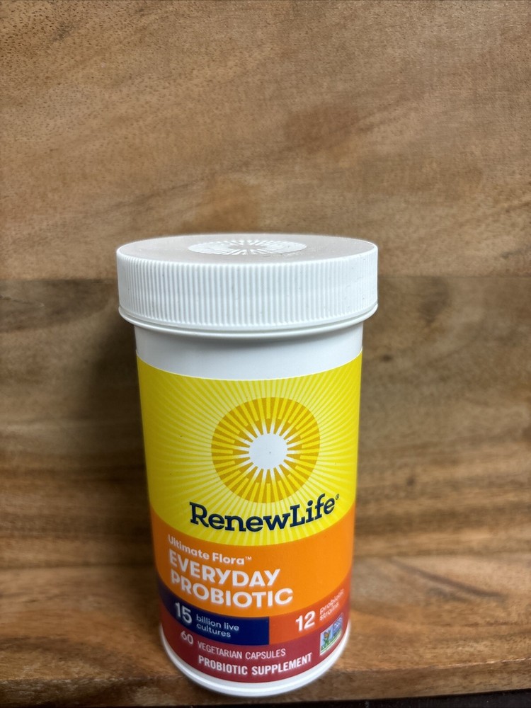 Everyday Probiotic Capsules, Daily Supplement 60 Count (Pack of 1)