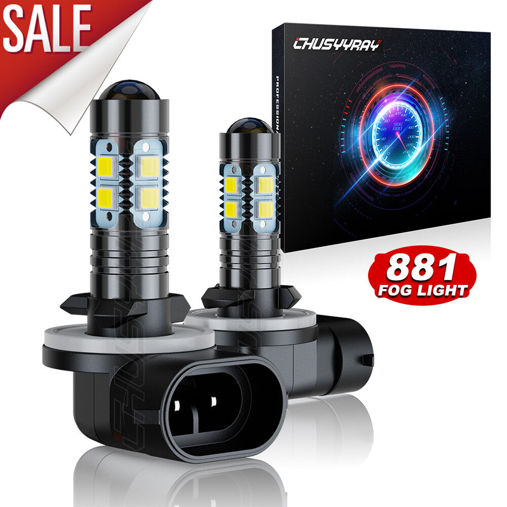 881 898 CSP LED Fog Light Bulb 6000K White 55W For Dodge Ram 1500 1999 2000 2001