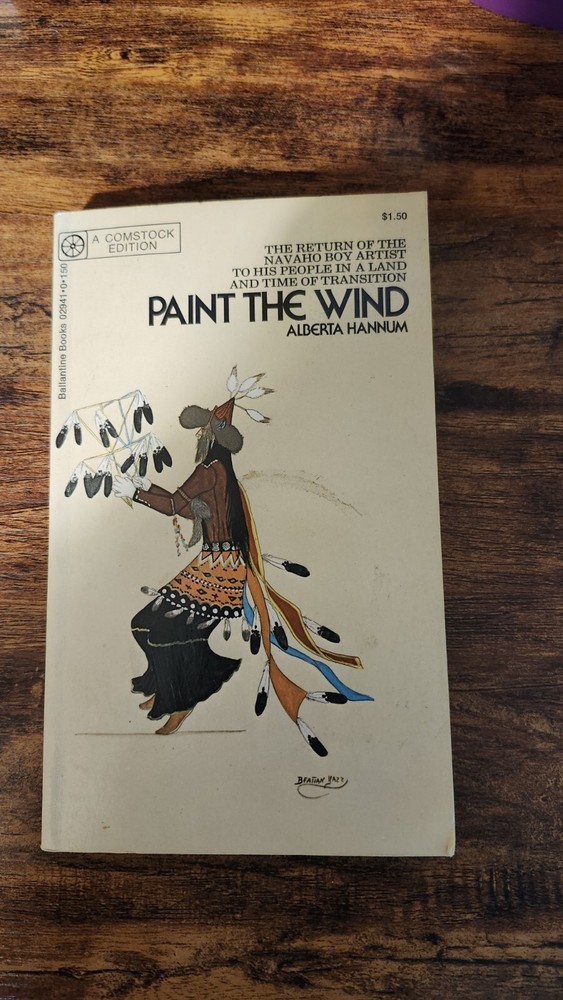 Paint the Wind by Alberta Hannum 1972 1st trade paperback Ballantine print RARE