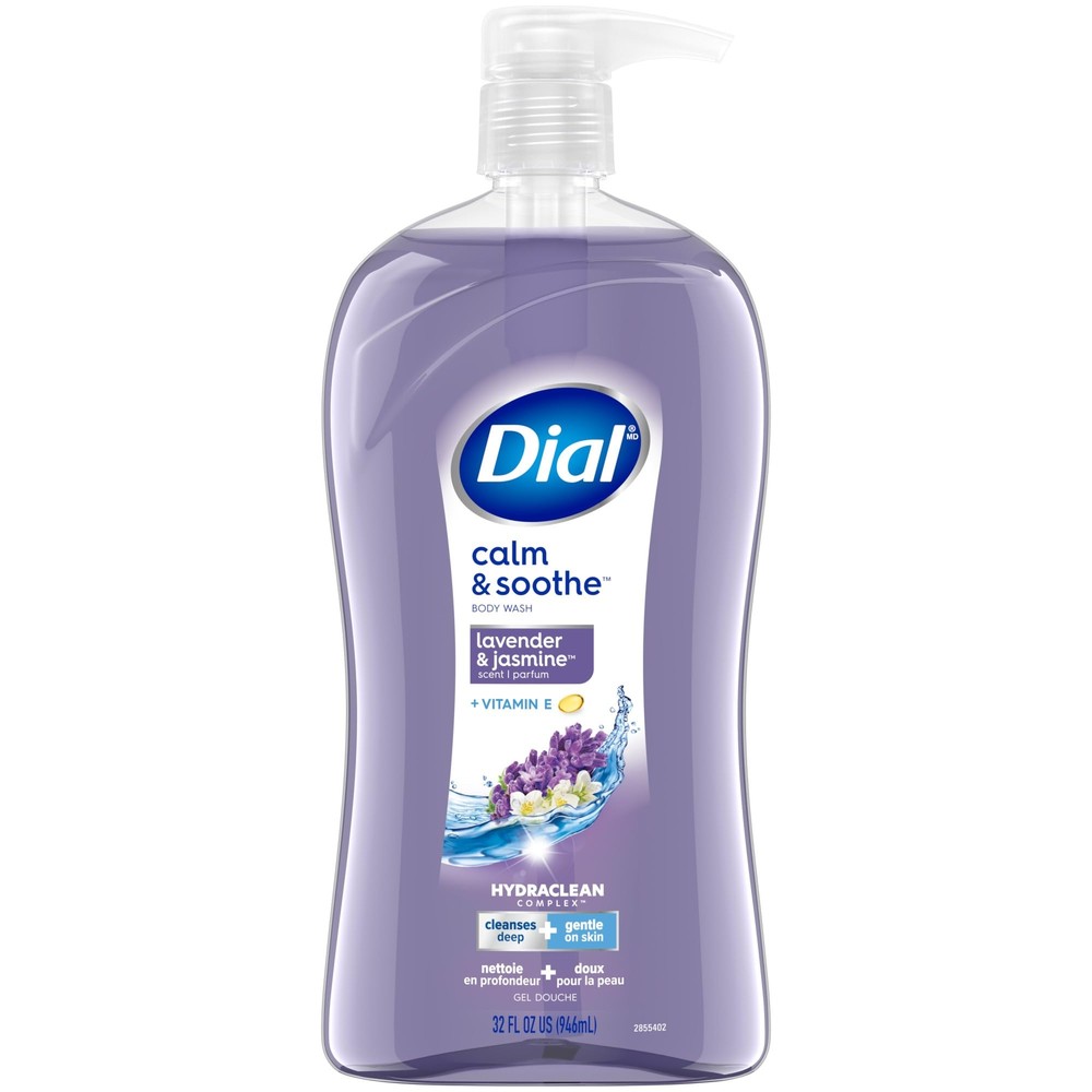 Dial Body Wash Calm & Soothe Lavender & Jasmine Scent 32 fl oz