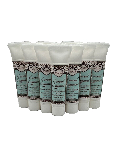 JAQUA Caramel Cappuccino Hand Cream 0.25 oz Set of 10 Moisturizing Travel Size