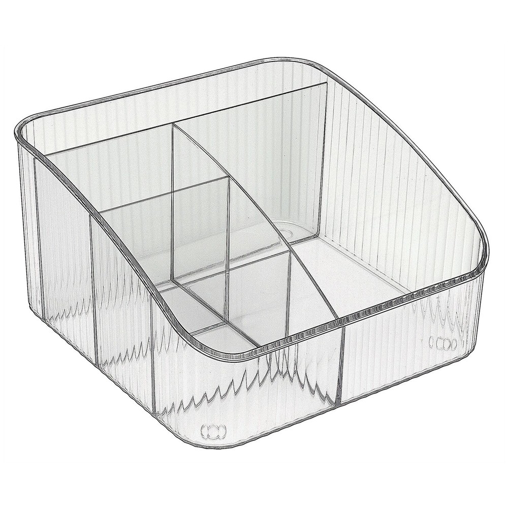 JessLab 5-Compartment PET Makeup and Skincare Organizer for Cosmetics