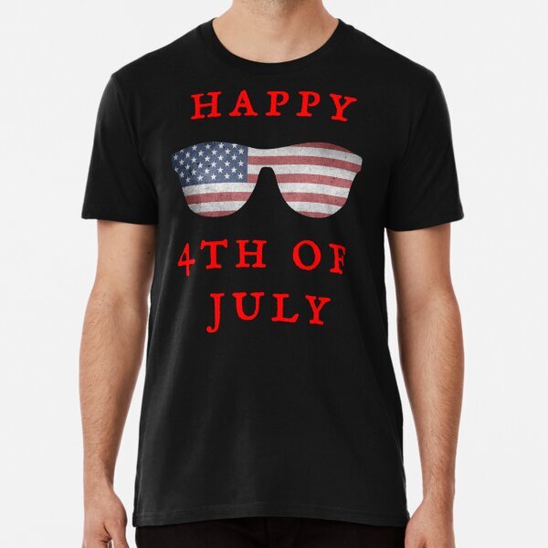 Happy 4th Of July Premium Cool Design Gift T-Shirt S-5XL