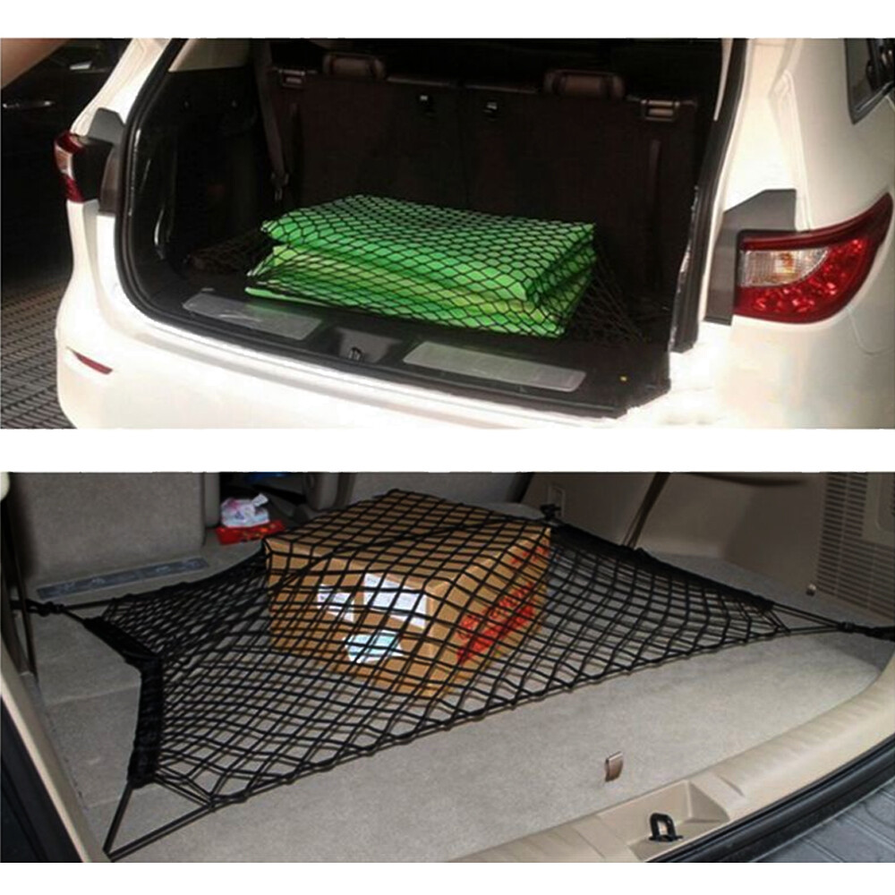 Car Parts Accessories Rear Trunk Boot Floor Cargo Net Elastic Mesh Storage Fixed