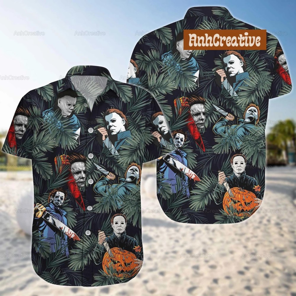 Michael Myers 3D Hawaiian Shirt US Size All Over Print for Father Day Gifts Affordable and Unique Present