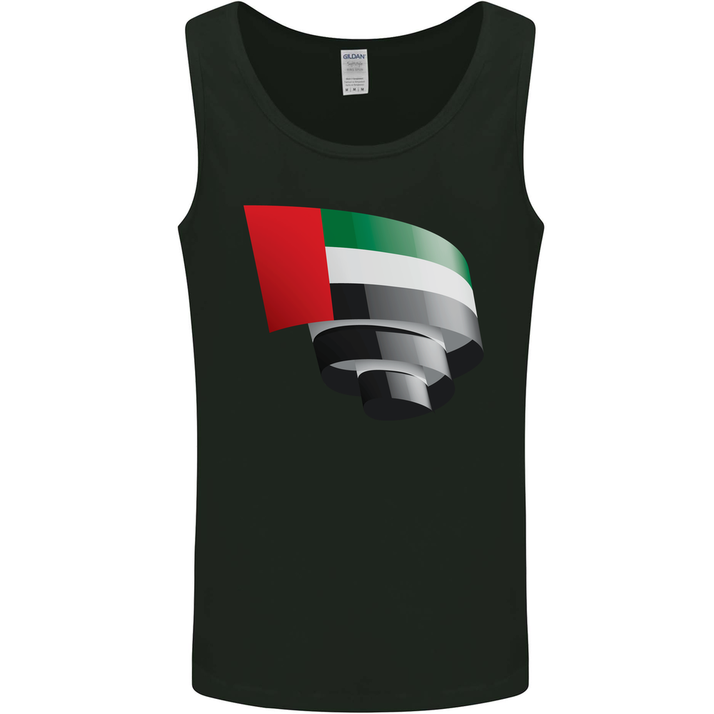 Curled UAE Flag Day Emirati Day Football Mens Vest Tank Top