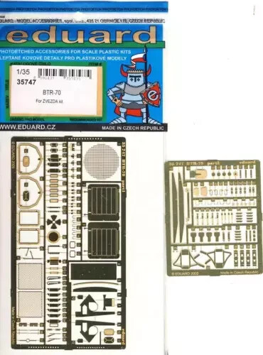 35747 Eduard photo Etched Parts for BTR-70 Soviet 8 Wheeled APC for Zvezda kit