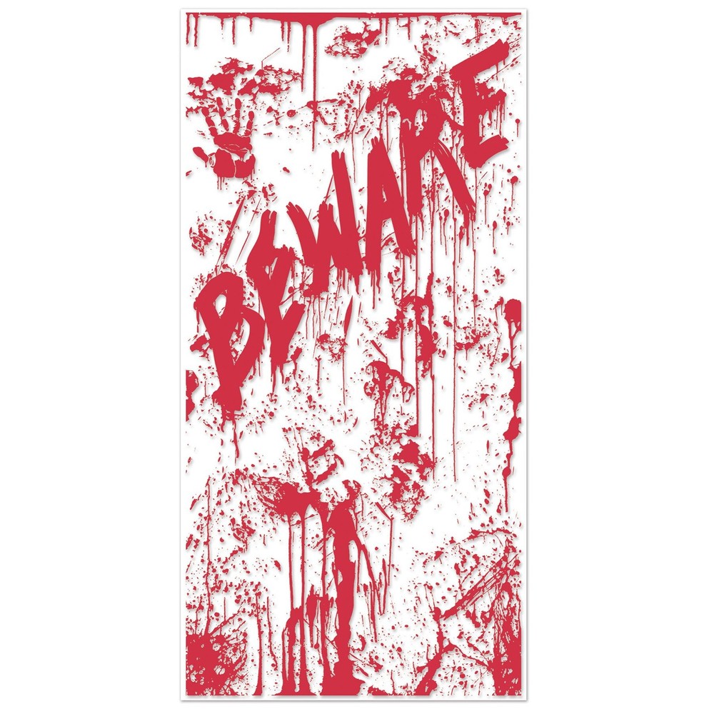 Beistle Bloody Halloween Door Cover Spooky Party Decoration