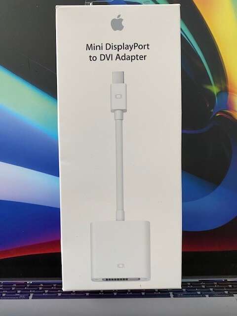 Apple OEM Mini DisplayPort to DVI Adapter A1305 White Brand New-image