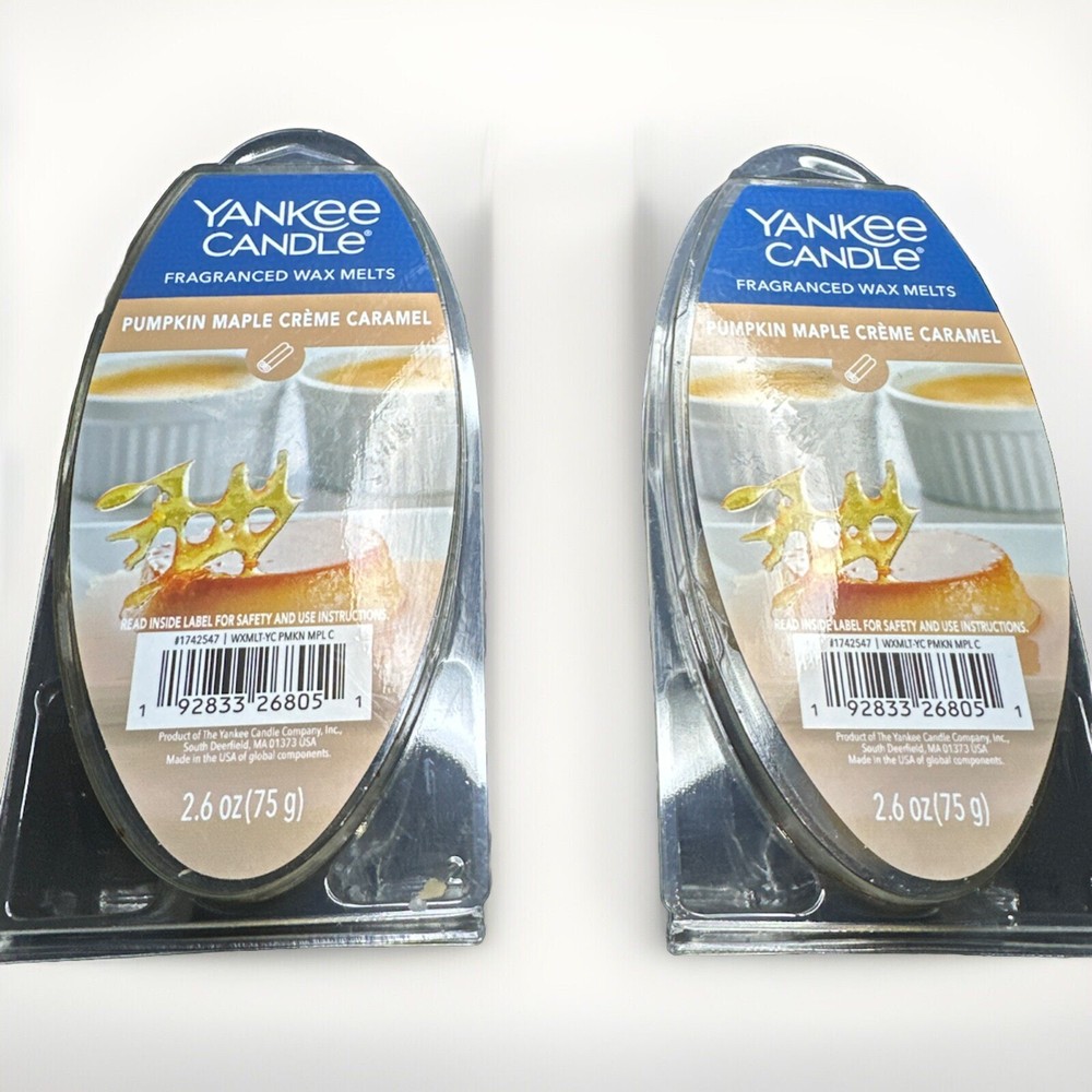 Yankee Candle Pumpkin Maple Crème Caramel Wax Melts 6-Pack 2.6 oz  