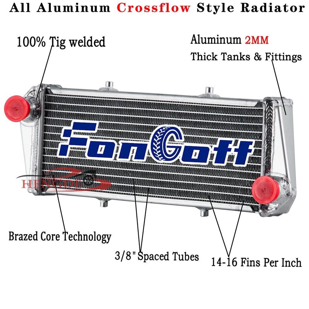 Aluminum Radiator Fits Ultralight Rotax 912i 912 914 UL 4-Stroke Engine