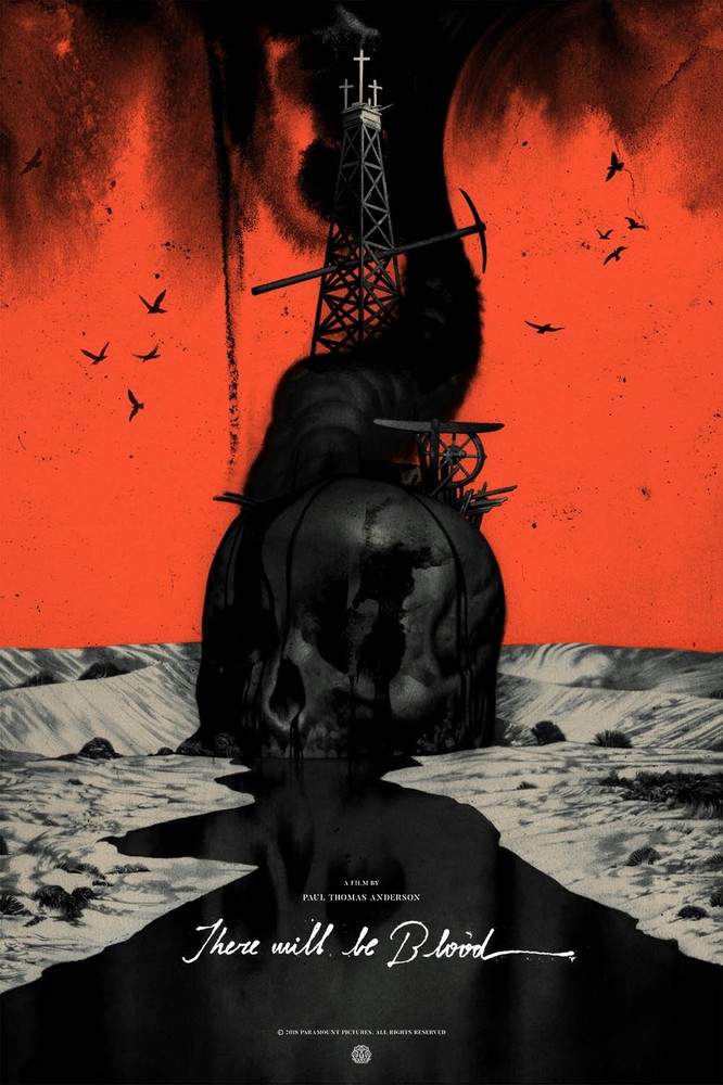 There Will be Blood by Joao Ruas x/325 Screen Print Art Poster Mondo Artist João