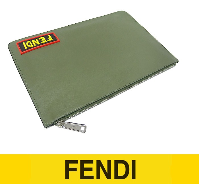Vintage FENDI Clutch Bag with Pouch in Excellent Condition