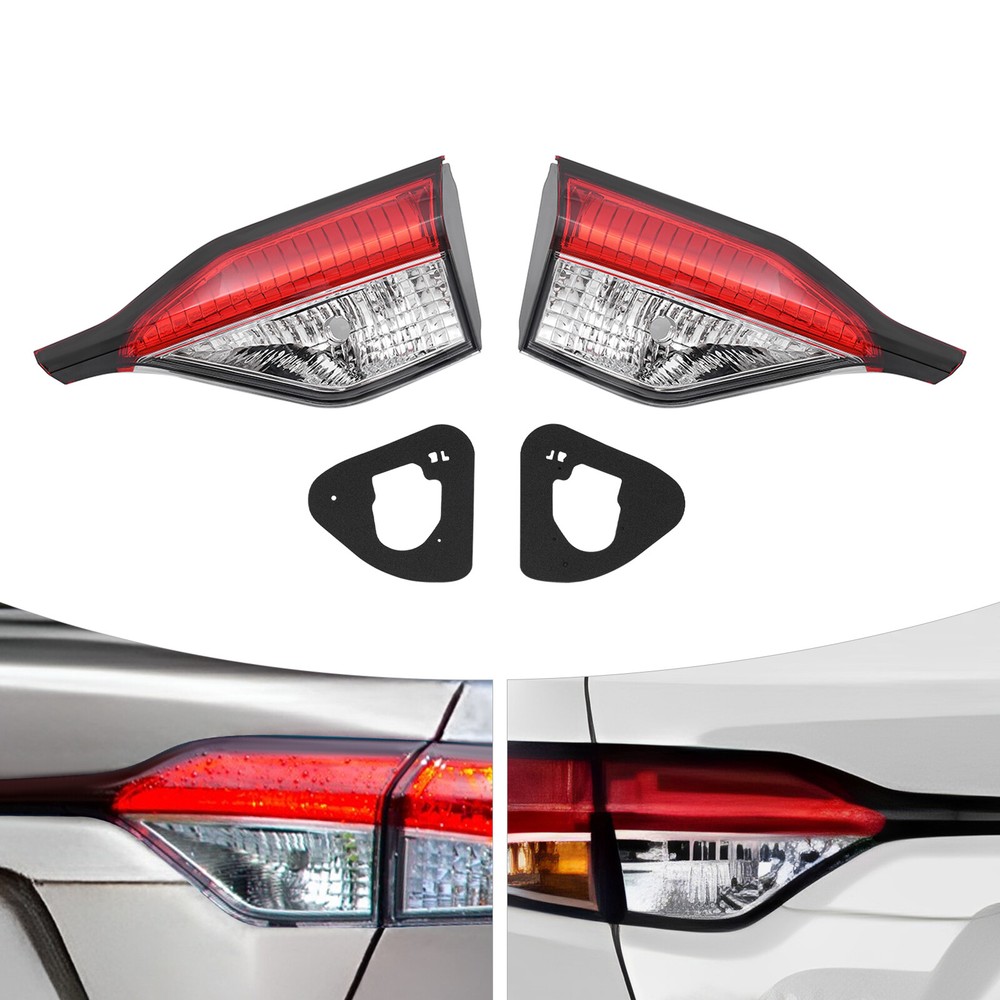 Inner Trunk Lid Tail Lights for 2020-21 Toyota Corolla L/LE/SE Left & Right Pair