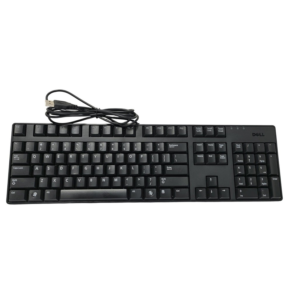 Dell KB1421 USB Wired Full Size Keyboard Black Office Work Home PC 