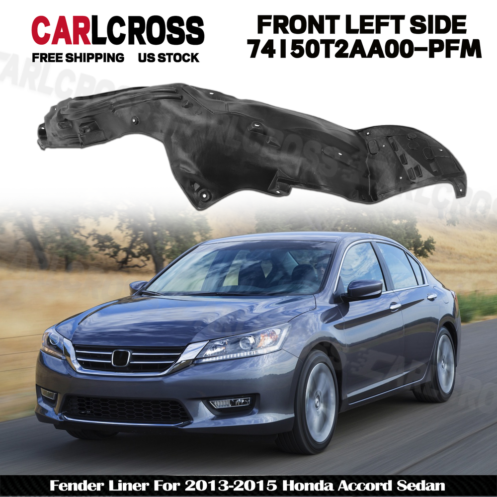 Fender Liner Splash Shield Front Left Side For 2013-2015 Honda Accord Sedan