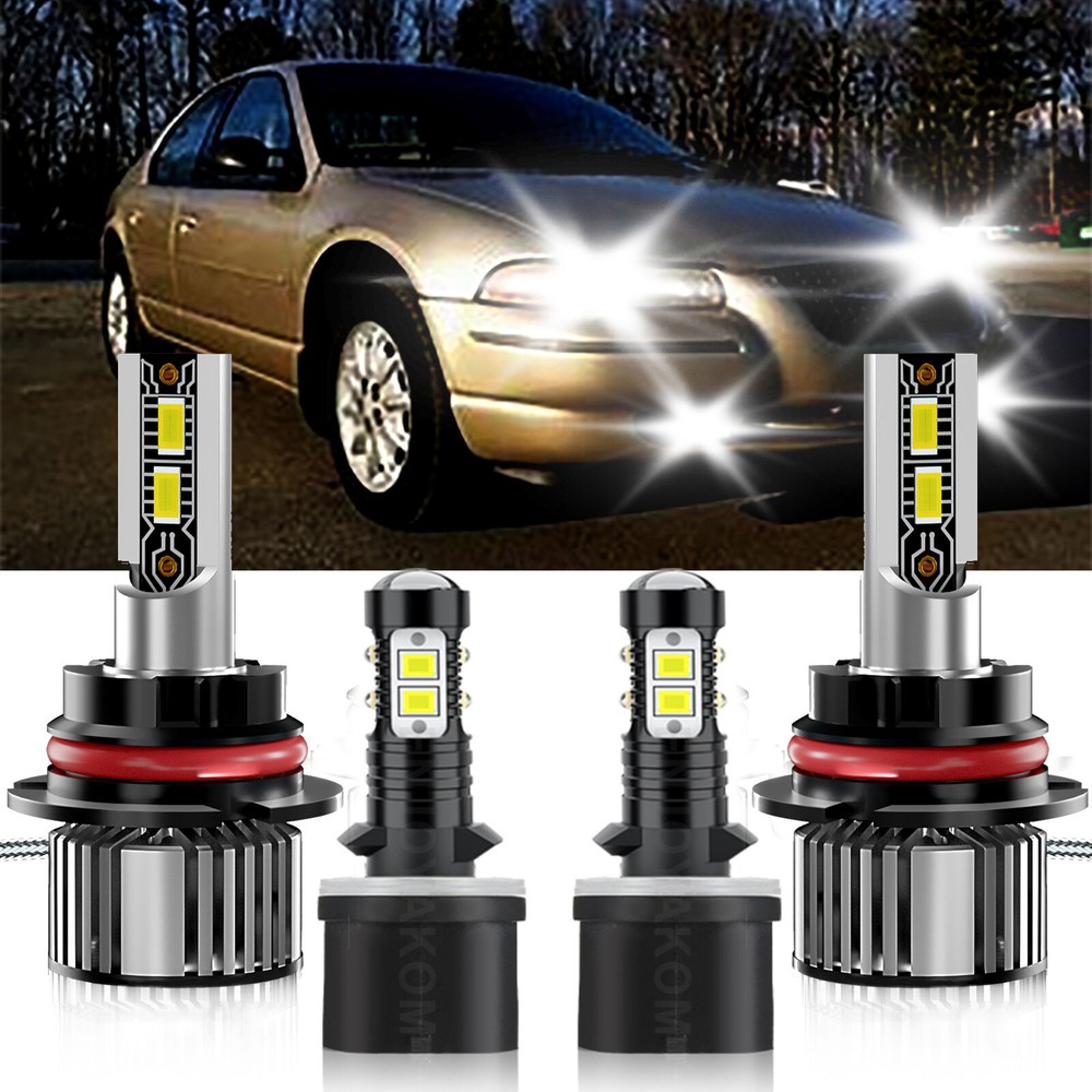 2005-2006 Chrysler Cirrus LED Headlight & Fog Light Kit 6500K White