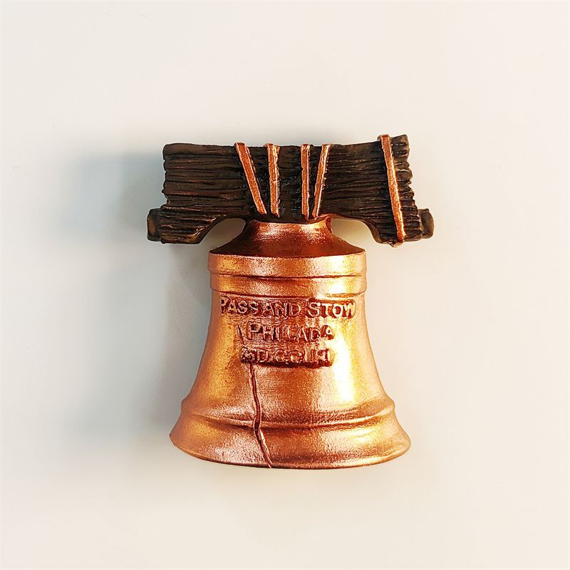 The Liberty Bell Fridge Magnet Refrigerator Sticker Home Resin America Souvenir