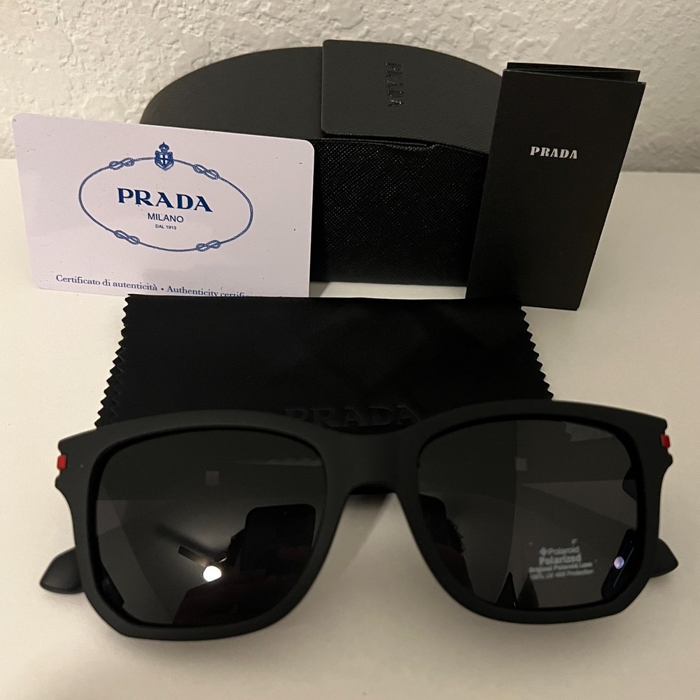 PRADA Linea Rossa 01TS Rectangle Men's Sunglasses