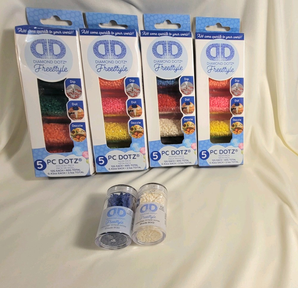 Lot of Diamond Dots Freestyle, 4 Packs, 2 Singles.