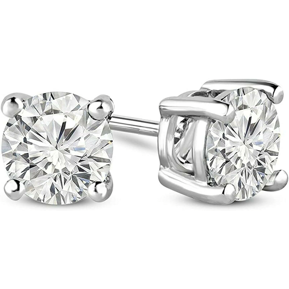 2 ct. Lab-Created Diamond Stud Earrings - Solid Sterling Silver