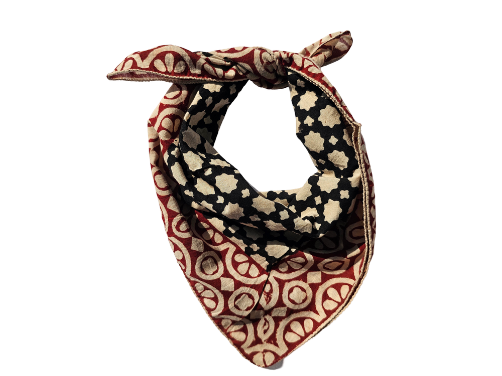 Boho Soft Cotton Bandana Neck Scarf 100% Cotton Bohemian Style