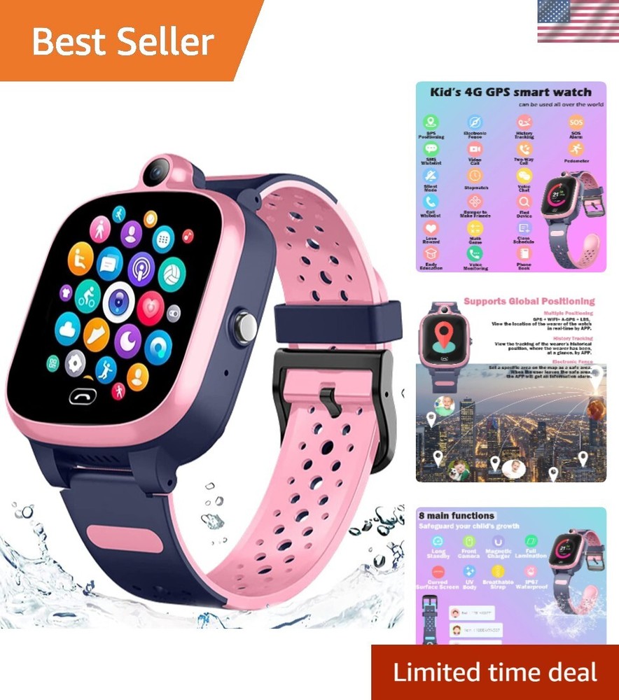 4G GPS Kids Smartwatch with SOS Emergency Global Version