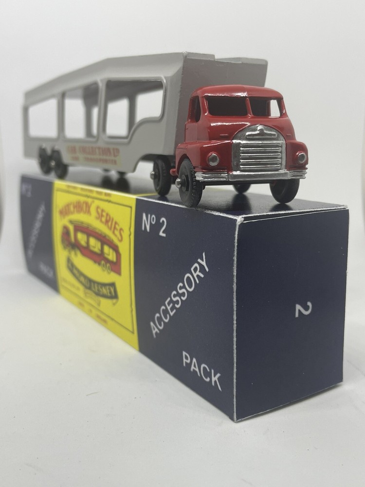Lesney Matchbox A2 Bedford Accessory Pack Car Transporter Restored Repro Box