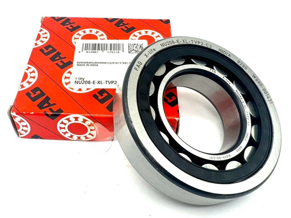 FAG NU208 E XL TVP2 CYLINDRICAL ROLLER BEARING 40x80x18 mm